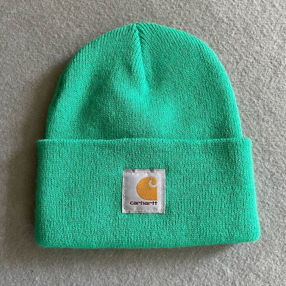 Carhartt Other - Carhartt Ribbed Acrylic Beanie Hat Kelly Green Worker Tuque One Size